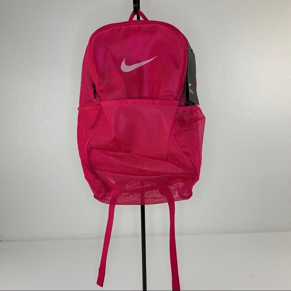 pink nike mesh backpack
